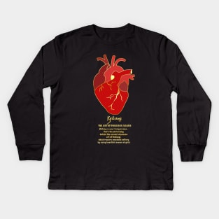 Kintsugi Heart Kids Long Sleeve T-Shirt